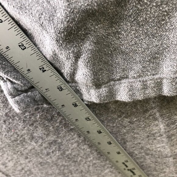 Muji Flannel Pajama Set Womens L Gray Long Sleeve 2 Piece Pants Shirt - Picture 10 of 10